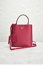 view 2 of 7 Prada Saffiano Panier Bucket Bag in Red