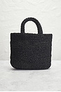 view 3 of 8 Prada Crocheted Raffia Tote Bag in Black