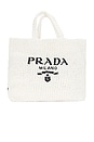 view 1 of 9 Prada Raffia Tote Bag in White