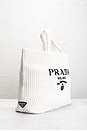 view 4 of 9 Prada Raffia Tote Bag in White