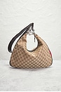 view 3 of 10 Gucci Attache Shoulder Bag in Beige