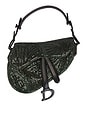 view 1 of 9 Dior Beaded Sequin Saddle Bag in Green