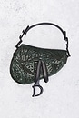 view 2 of 9 Dior Beaded Sequin Saddle Bag in Green