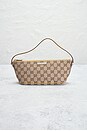 view 2 of 8 Gucci GG Canvas Pouch Handbag in Beige