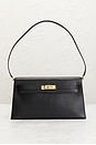 view 2 of 8 Hermes Chevre Kelly Elan Shoulder Bag in Black