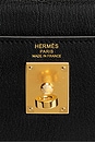 view 5 of 8 Hermes Chevre Kelly Elan Shoulder Bag in Black