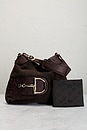 view 10 of 10 Gucci Guccissima Horsebit Shoulder Bag in Brown
