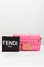 view 9 of 9 Fendi Zucca Baguette Shoulder Bag in Pink