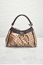 view 2 of 7 Gucci Crystal Abbey Handbag in Beige