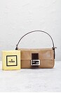 view 10 of 10 Fendi Mama Leather Baguette Shoulder Bag in Beige