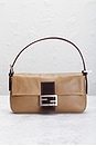 view 2 of 10 Fendi Mama Leather Baguette Shoulder Bag in Beige