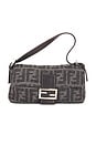 view 1 of 9 Fendi Zucca Baguette Shoulder Bag in Grey