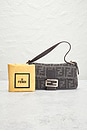 view 9 of 9 Fendi Zucca Baguette Shoulder Bag in Grey