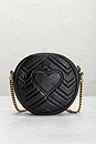 view 3 of 8 Gucci Mini GG Marmont Round Shoulder Bag in Black