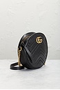 view 4 of 8 Gucci Mini GG Marmont Round Shoulder Bag in Black