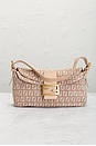 view 2 of 9 Fendi Zucchino Mama Baguette Shoulder Bag in Pink