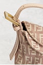 view 7 of 9 Fendi Zucchino Mama Baguette Shoulder Bag in Pink