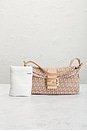 view 9 of 9 Fendi Zucchino Mama Baguette Shoulder Bag in Pink