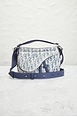 view 2 of 9 Dior Oblique Kasuri Saddle Bag in Blue