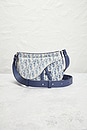 view 5 of 9 Dior Oblique Kasuri Saddle Bag in Blue