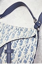 view 7 of 9 Dior Oblique Kasuri Saddle Bag in Blue