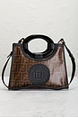 view 2 of 9 Fendi Zucca Runaway Shopper Handbag in Brown