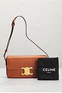 view 9 of 9 Celine Triomphe Shoulder Bag in Brown