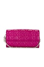 view 1 of 8 Dior Lady Cannage Wallet On Chain in Purple