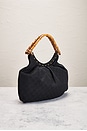 view 4 of 9 Gucci Bamboo Studded Hobo Bag in Black