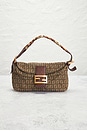view 2 of 9 Fendi Zucchino Mama Baguette Shoulder Bag in Beige
