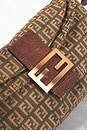 view 5 of 9 Fendi Zucchino Mama Baguette Shoulder Bag in Beige