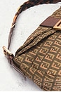 view 8 of 9 Fendi Zucchino Mama Baguette Shoulder Bag in Beige