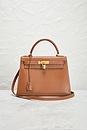 view 2 of 9 Hermes Kelly Sellier 28 Handbag in Gold