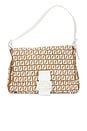 view 1 of 8 Fendi Zucchino Mama Baguette Shoulder Bag in Beige