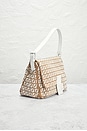 view 4 of 8 Fendi Zucchino Mama Baguette Shoulder Bag in Beige