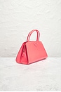 view 4 of 8 Prada Spazzolato Architectural Line Horizontal Handbag in Coral