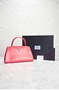 view 8 of 8 Prada Spazzolato Architectural Line Horizontal Handbag in Coral