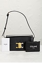 view 10 of 10 Celine Triomphe Shoulder Bag in Black