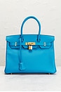view 2 of 7 Hermes Epsom Birkin 30 Handbag in Blue Zellige