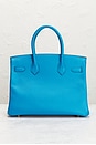 view 3 of 7 Hermes Epsom Birkin 30 Handbag in Blue Zellige