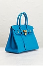 view 4 of 7 Hermes Epsom Birkin 30 Handbag in Blue Zellige