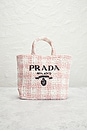 view 2 of 8 Prada Raffia Tote Bag in Pink