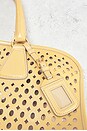 view 6 of 7 Prada Punched Leather Handbag in Beige