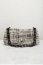 view 2 of 9 Prada Tweed Shoulder Bag in Black & White