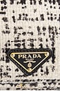 view 7 of 9 Prada Tweed Shoulder Bag in Black & White