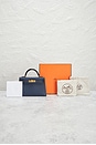 view 7 of 7 Hermes Veau Epsom Kelly 20 Handbag in Indigo