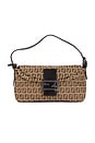 view 1 of 9 Fendi Zucchino Mama Baguette Shoulder Bag in Beige