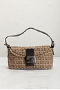 view 2 of 9 Fendi Zucchino Mama Baguette Shoulder Bag in Beige