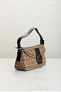 view 4 of 9 Fendi Zucchino Mama Baguette Shoulder Bag in Beige