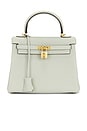 view 1 of 7 Hermes Togo Kelly Retourne 25 Handbag in Gris Neve